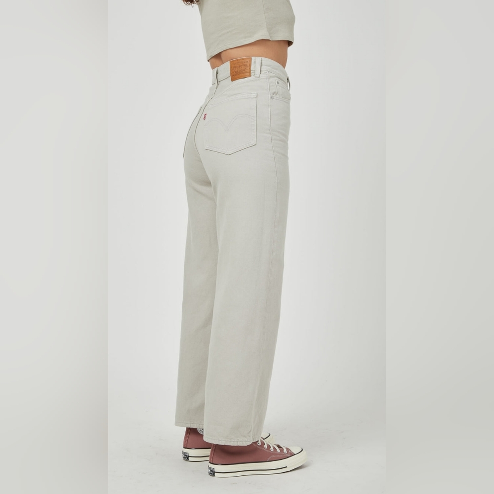 Levi's Premium High Loose Jeans Pants Mushroom Grey Gray - Picture 14 of 14